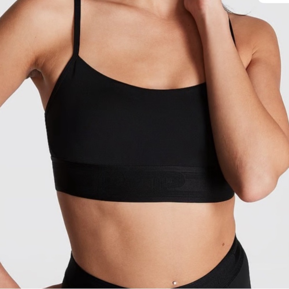 Victoria’s Secret Pink Ultimate Scoop Sports Bra Pure Black Medium